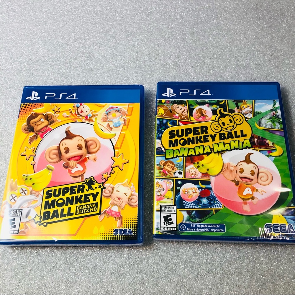Super Monkey Ball Banana Mania & Banana Blitz HD PlayStation 4 - PS4 -NEW SEALED